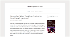 Desktop Screenshot of markkaplowitz.com